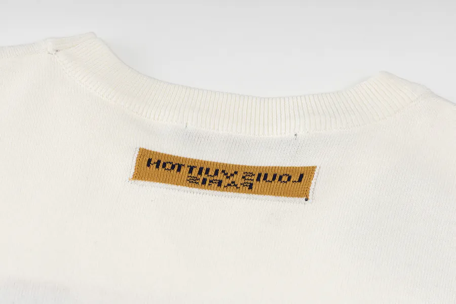 LOUIS VUITTON Tiger Print Letter Embroidery Wool T Shirt