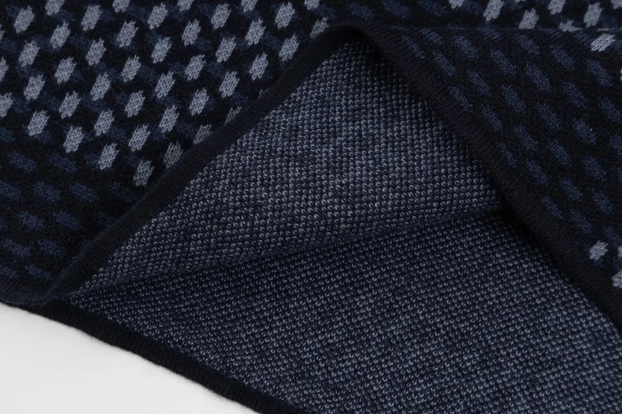 LOUIS VUITTON Philipe Model Checkerboard Zirconia Wool Short Sleeve