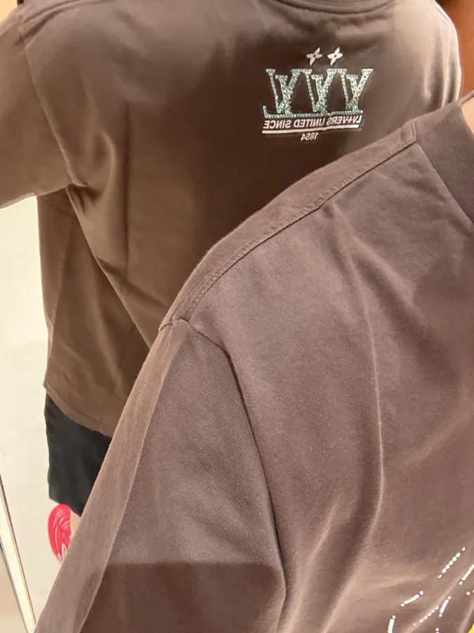 LOUIS VUITTON 2025 航线莱恩石装饰短袖T恤