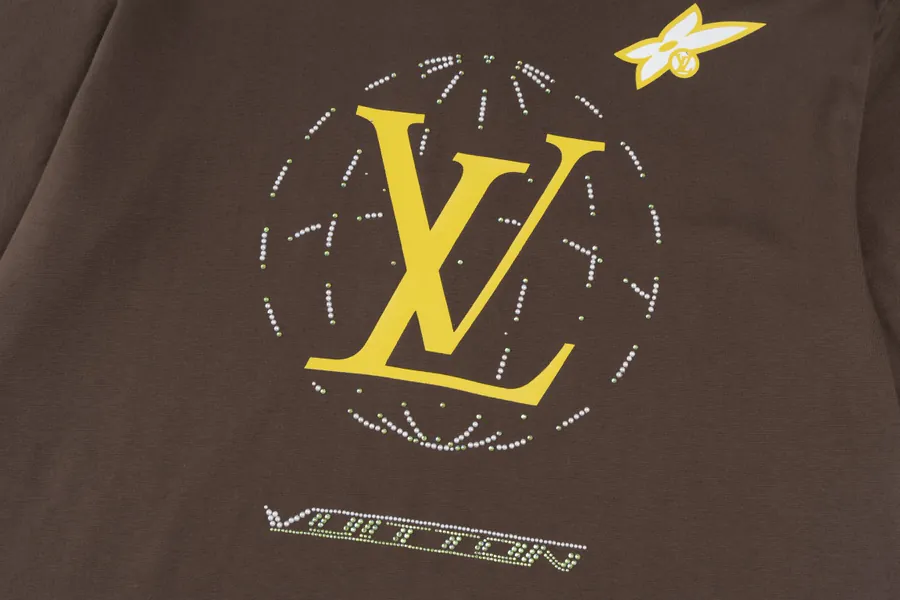 LOUIS VUITTON 2025 航线莱恩石装饰短袖T恤