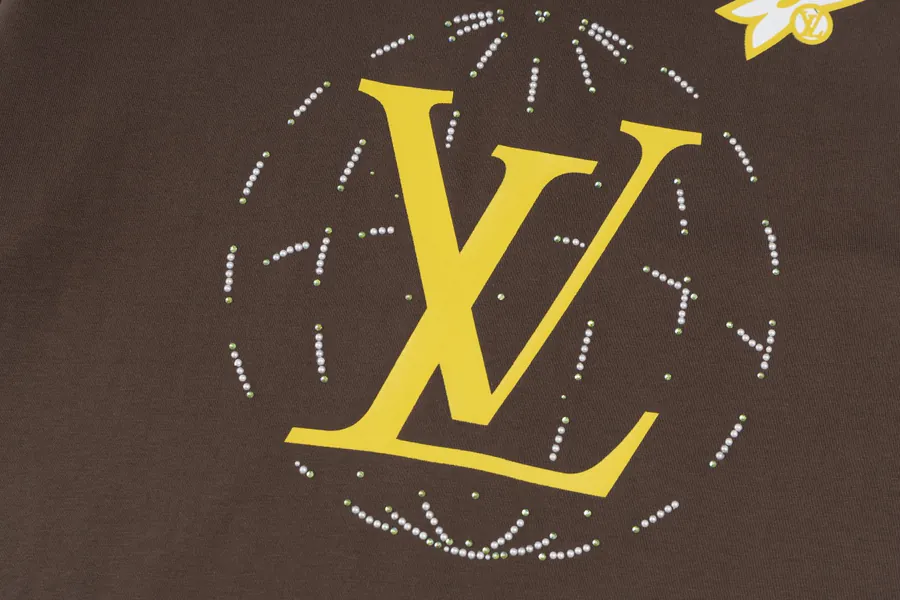 LOUIS VUITTON 2025 航线莱恩石装饰短袖T恤