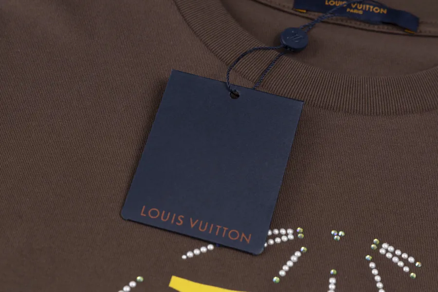 LOUIS VUITTON 2025 航线莱恩石装饰短袖T恤