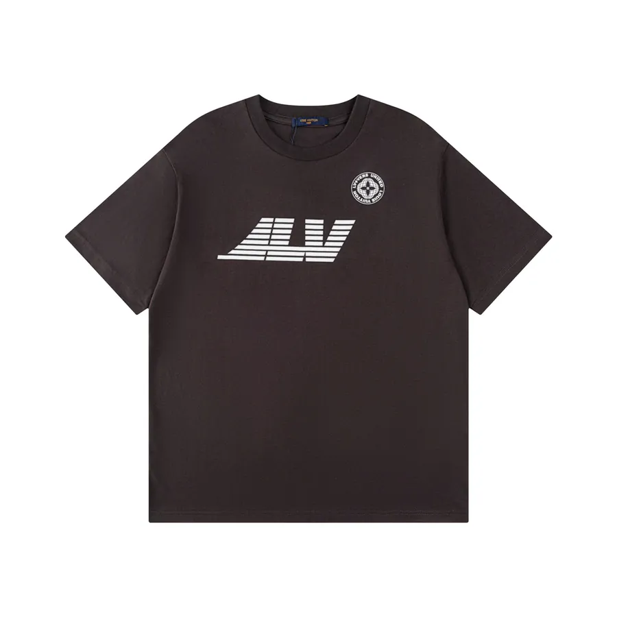 LOUIS VUITTON Travel Compass Print Short Sleeve T Shirt