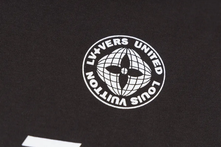 LOUIS VUITTON Travel Compass Print Short Sleeve T Shirt