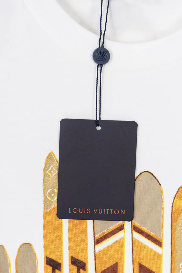 Louis Vuitton Snowboard Gold Foil Short Sleeve T Shirt