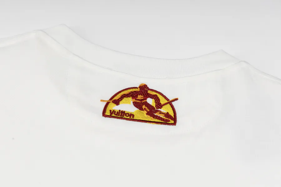 LOUIS VUITTON Snowboard Gold Foil Short Sleeve T Shirt