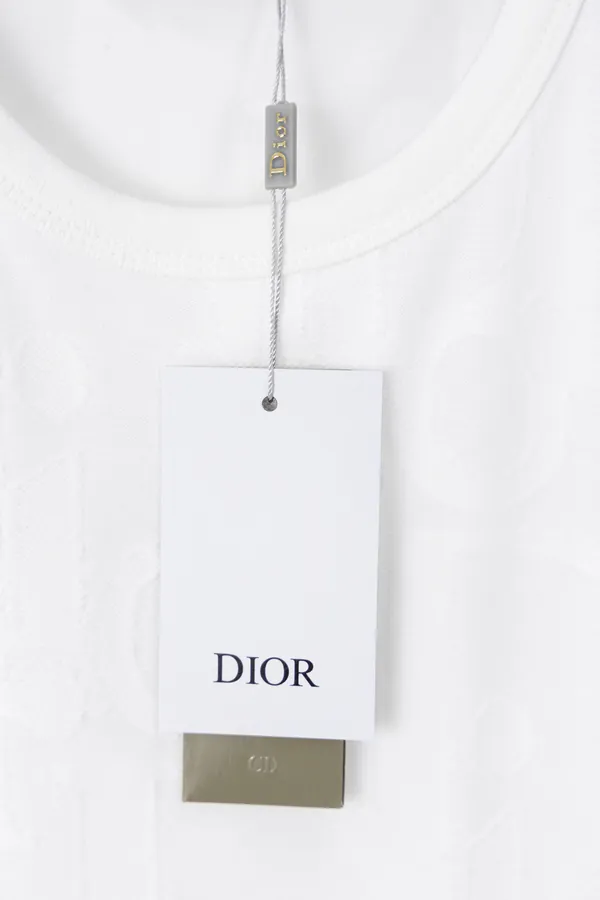 DIOR 25SS Embossed Pattern T Shirt