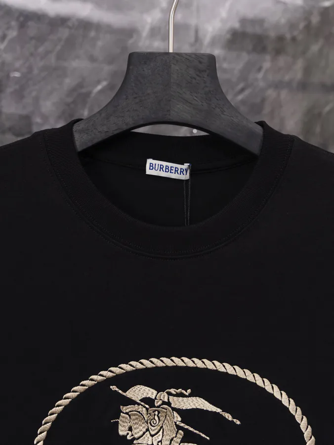 Burberry Barbour Round Circle Patchwork Short Sleeve T shirt, Unisex