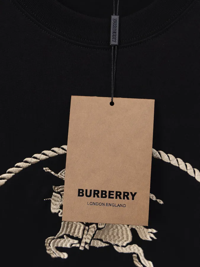 Burberry Barbour Round Circle Patchwork Short Sleeve T shirt, Unisex