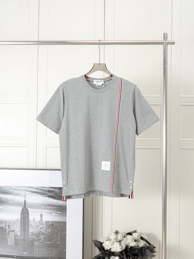 THOM BROWNE TB Short Sleeve with Side Stripe Premium Edition