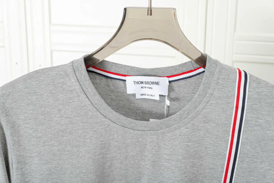 THOM BROWNE TB Short Sleeve with Side Stripe Premium Edition