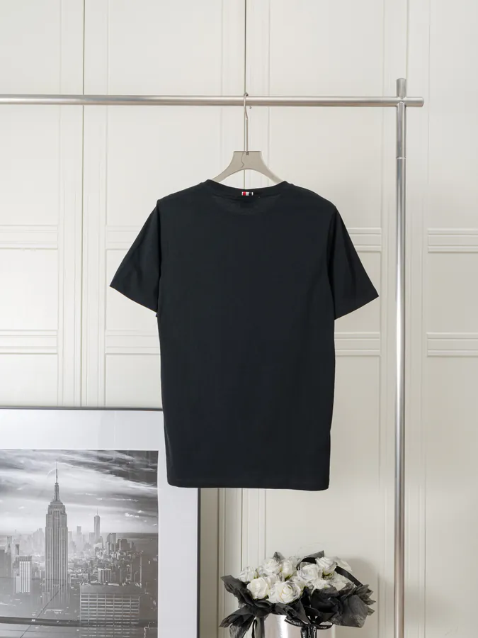 Thom Browne Dog Embroidery Round Neck Short Sleeve