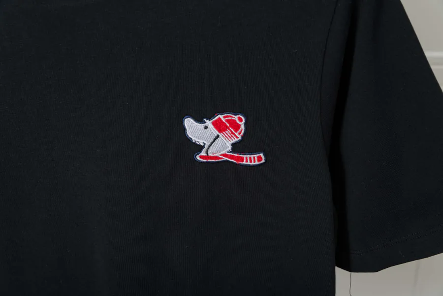 Thom Browne Dog Embroidery Round Neck Short Sleeve