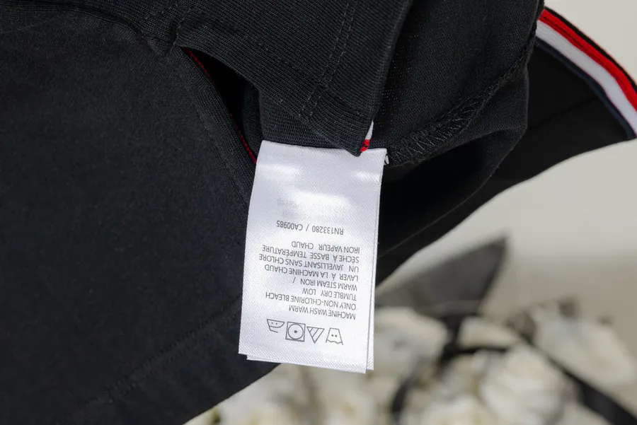 Thom Browne Dog Embroidery Round Neck Short Sleeve