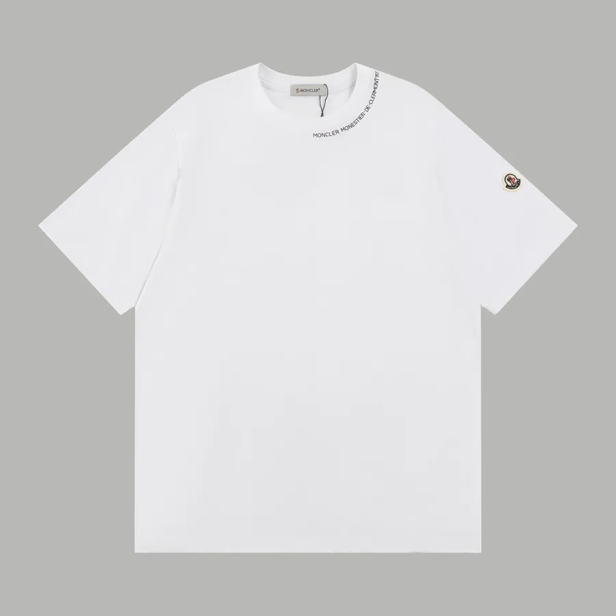 MONER Half Scarf Letter Short Sleeve