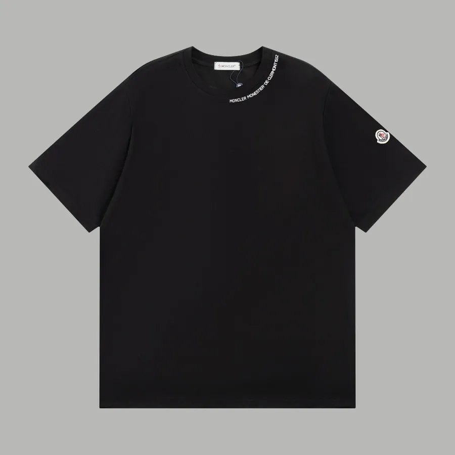 MONER Half Scarf Letter Short Sleeve