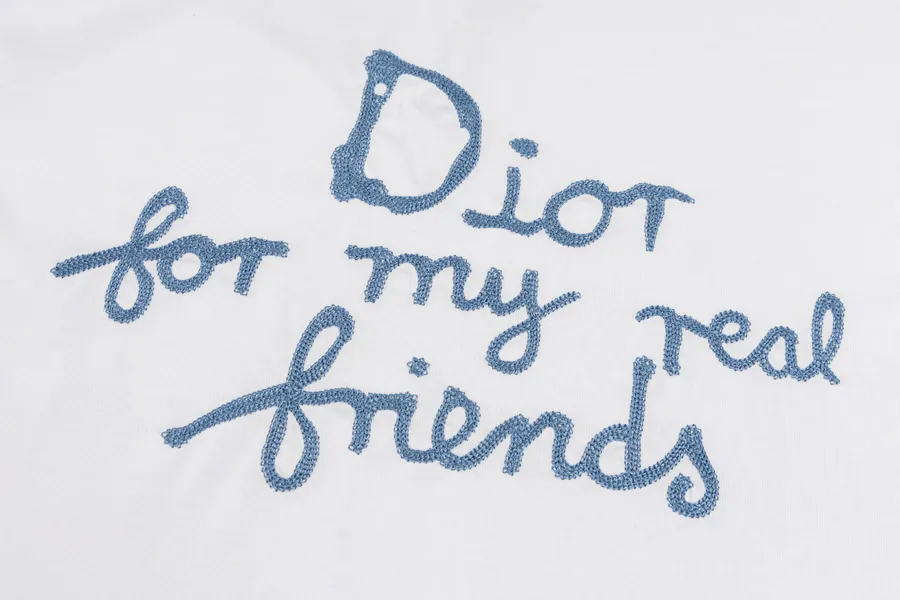 Dior 25SW Embroidered Short Sleeve