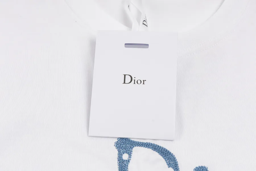 Dior 25SW Embroidered Short Sleeve