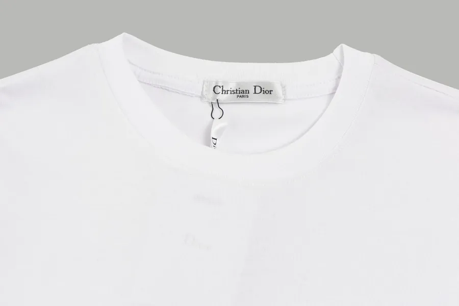 Dior Classic Round Embroidery Short Sleeve