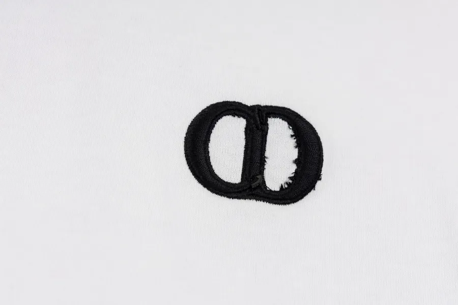 Dior Classic Round Embroidery Short Sleeve