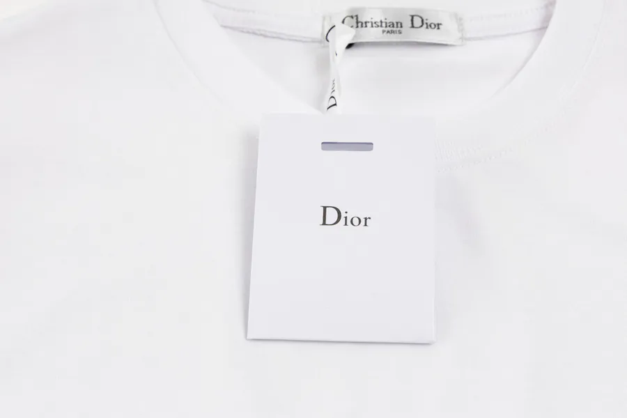 Dior Classic Round Embroidery Short Sleeve