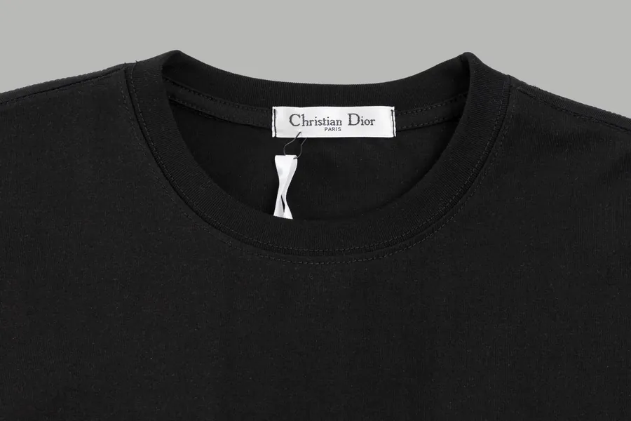Dior Classic Round Embroidery Short Sleeve