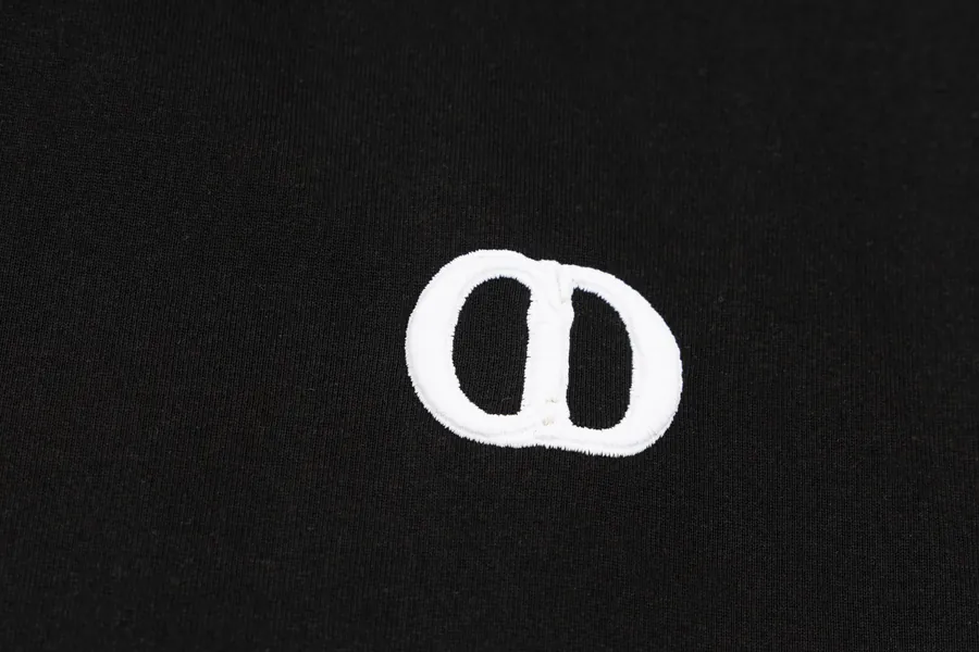 Dior Classic Round Embroidery Short Sleeve