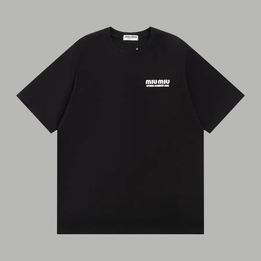 Miumiu Patchwork Handmade Ink Short Sleeve