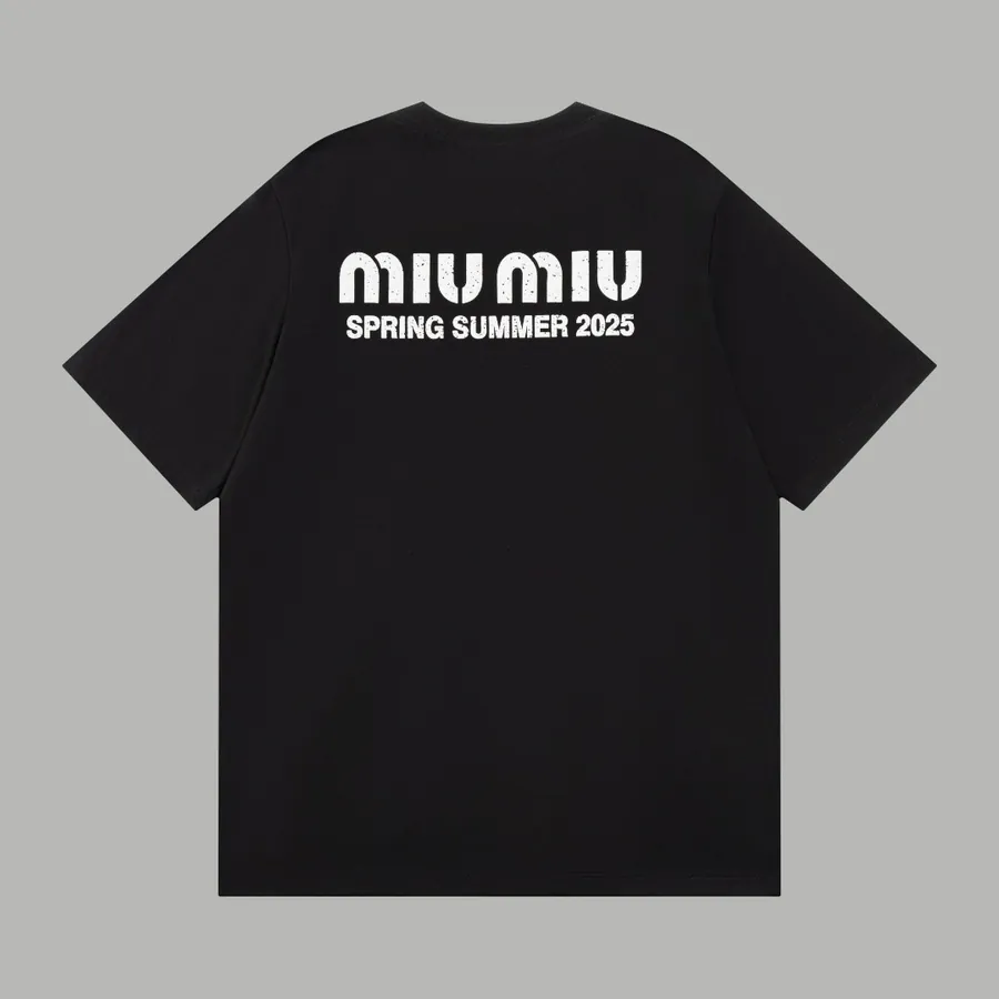 Miumiu Patchwork Handmade Ink Short Sleeve