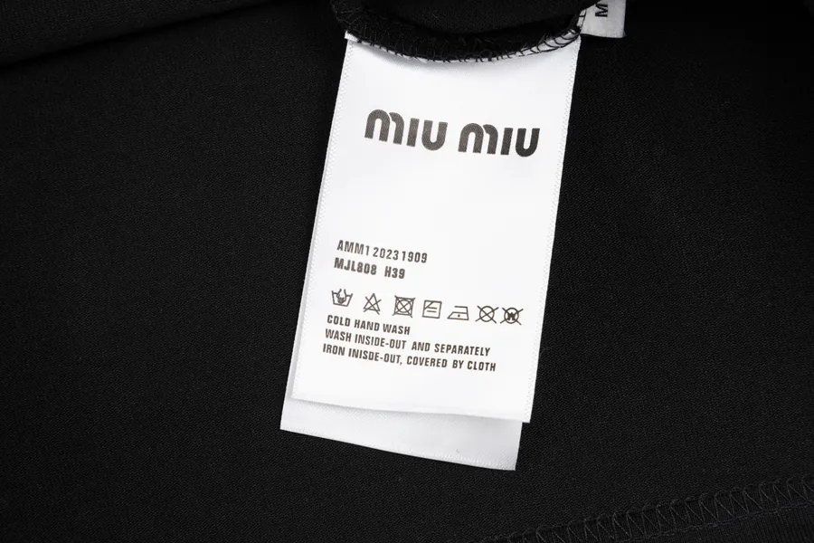 Miumiu Patchwork Handmade Ink Short Sleeve