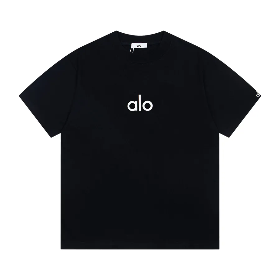 ALO Classic Letter Print Oversize T Shirt for Men and Women