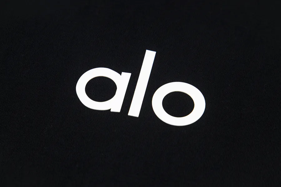 ALO Classic Letter Print Oversize T Shirt for Men and Women