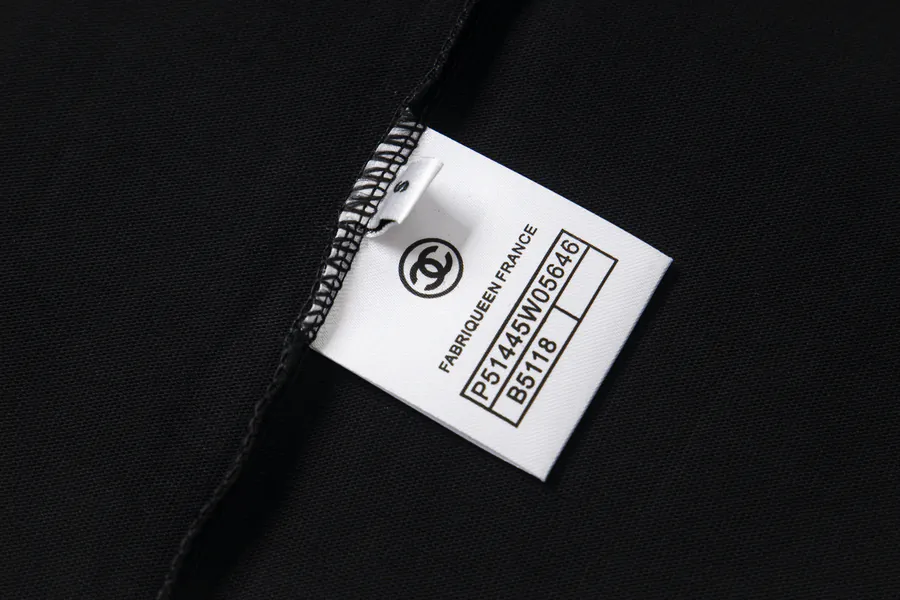 CHANEL Classic Logo Oversize Cotton T Shirt