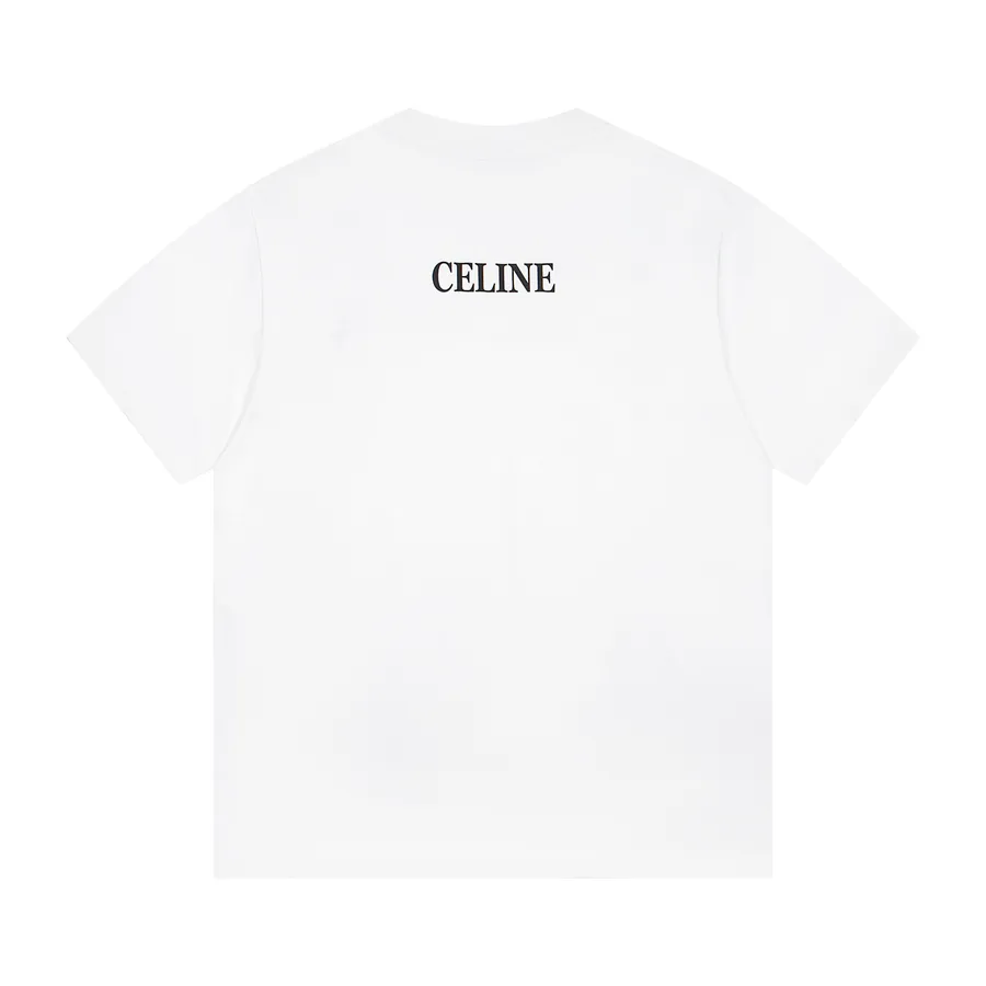 Celine CEL New Classic Logo Round Neck Short Sleeve T Shirt