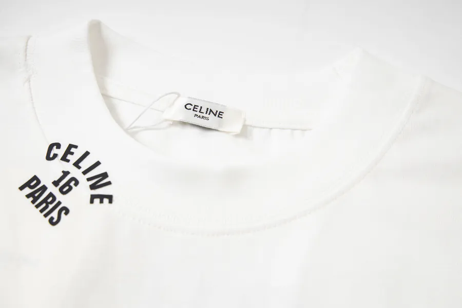 Celine CEL New Classic Logo Round Neck Short Sleeve T Shirt