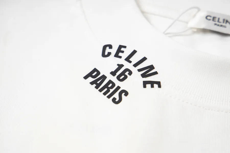 Celine CEL New Classic Logo Round Neck Short Sleeve T Shirt