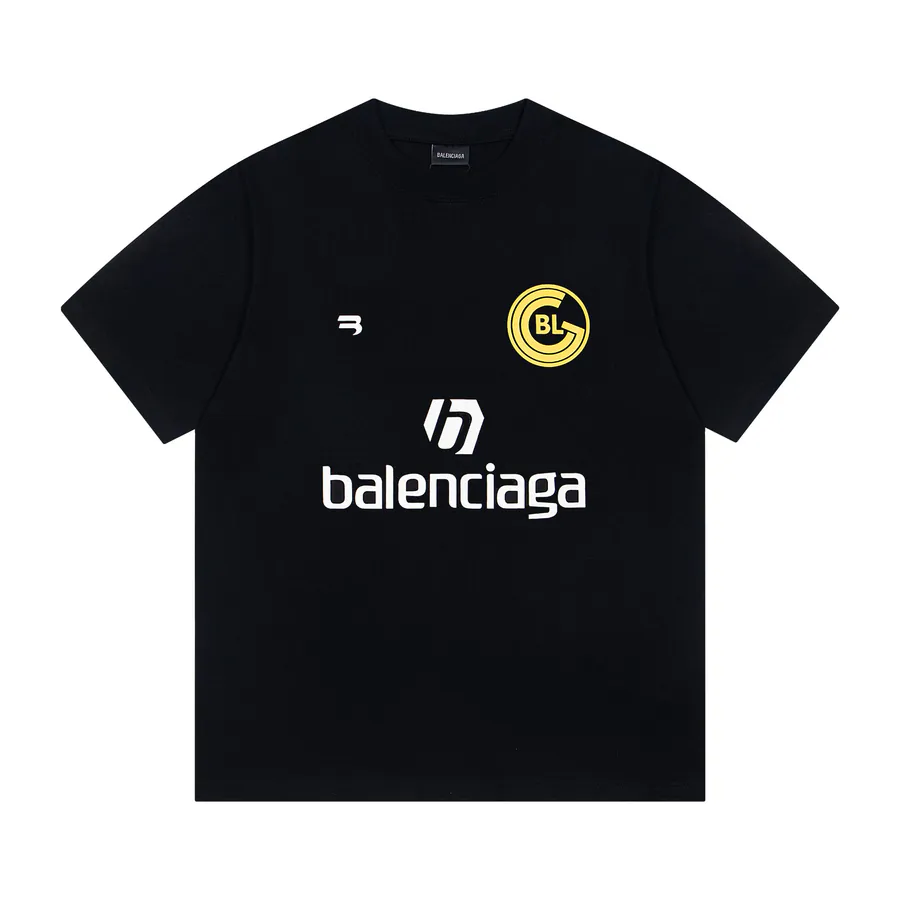 BALENCIAGA Paris Letter Print Oversize T Shirt