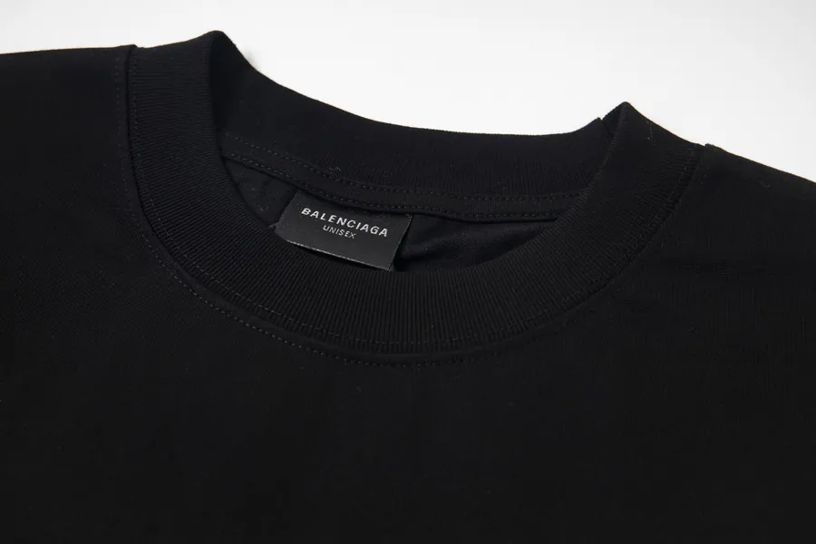 BALENCIAGA Paris Letter Print Oversize T Shirt