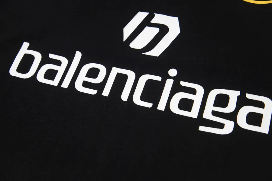 BALENCIAGA Paris Letter Print Oversize T Shirt