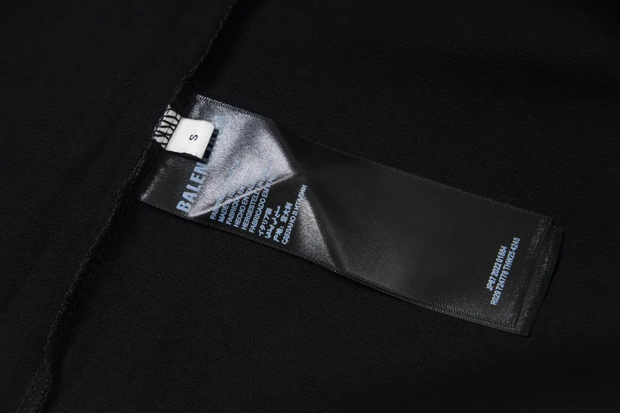 BALENCIAGA Paris Letter Print Oversize T Shirt