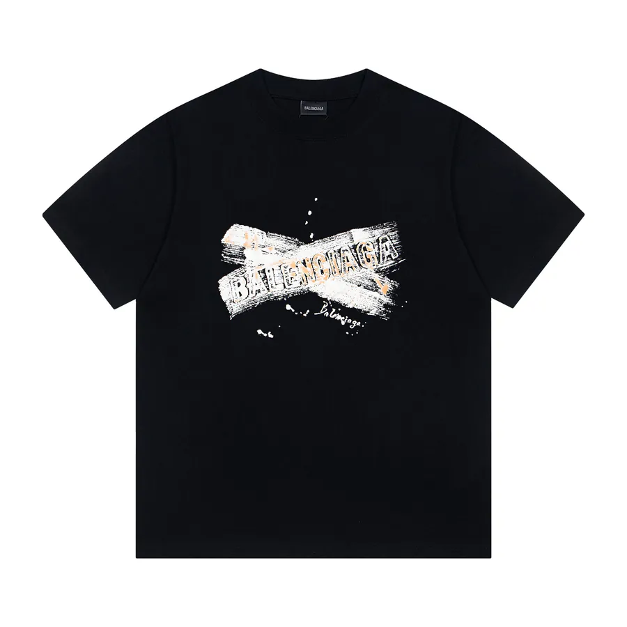 BALENCIAGA Paris Lettering T Shirt Oversize Loose Fit