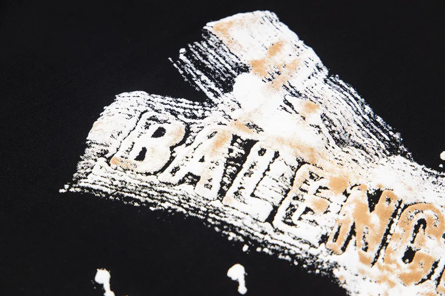 BALENCIAGA Paris Lettering T Shirt Oversize Loose Fit