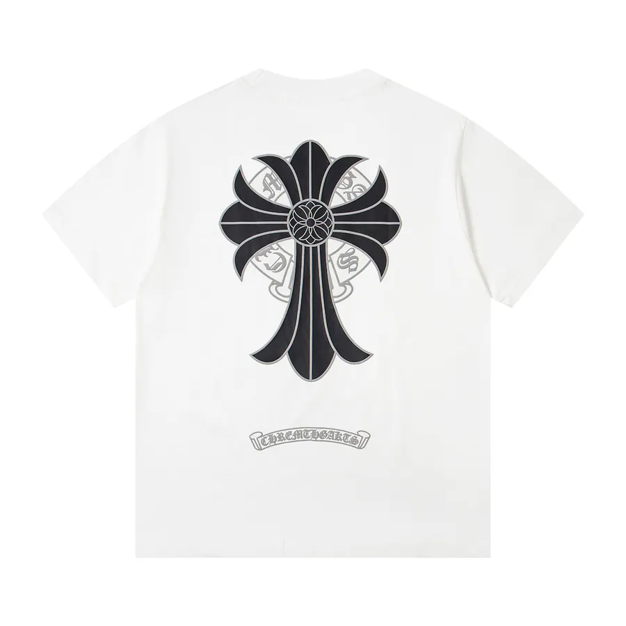 Come Hearts New Classic Crosshatch Print Oversized Loose Fit T Shirt