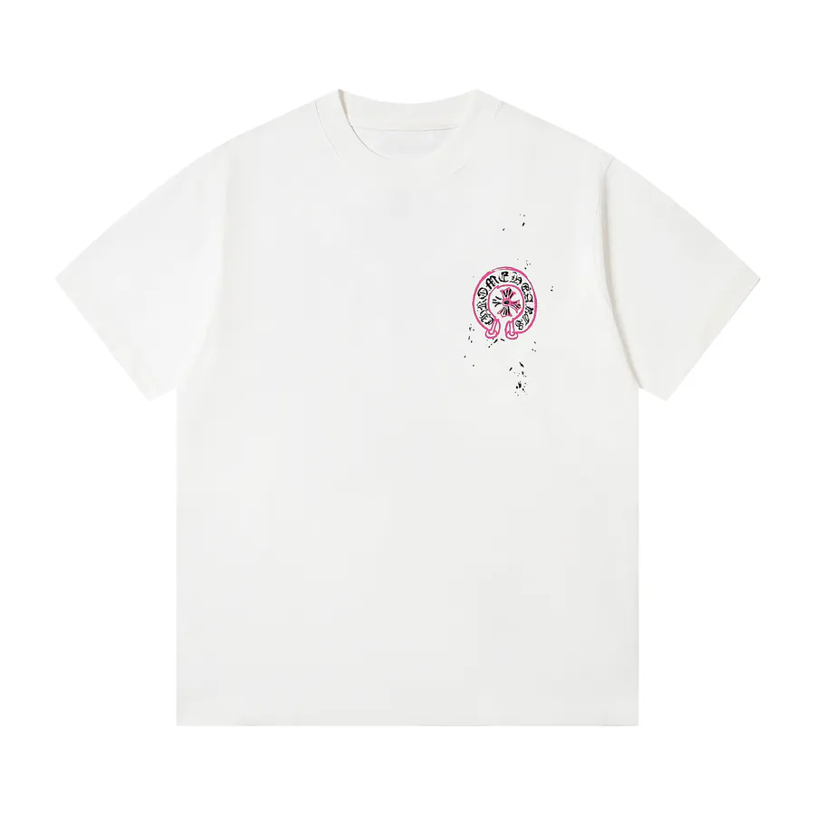 Come Hearts Classic Color Crosshatch Print Oversize T Shirt