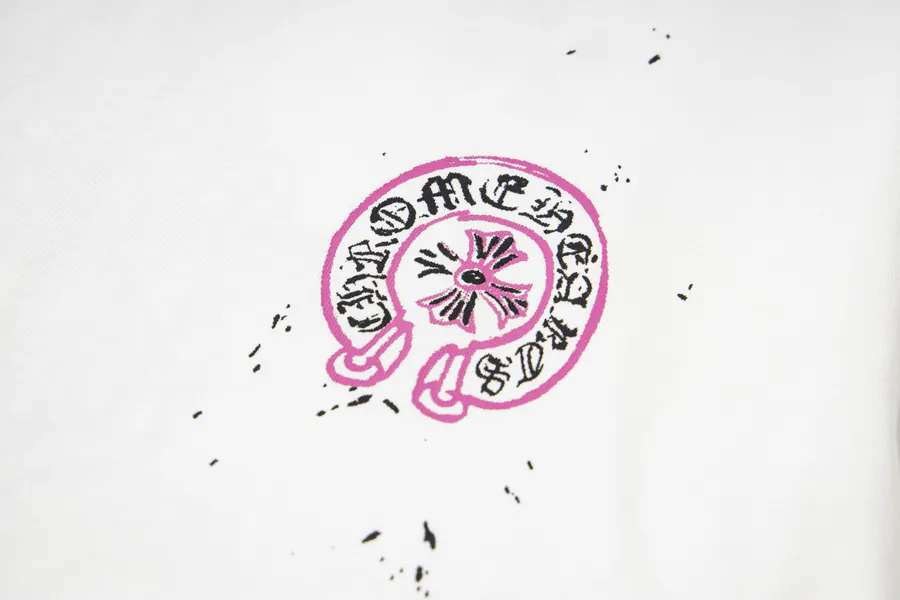 Come Hearts Classic Color Crosshatch Print Oversize T Shirt