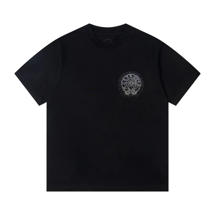 Come Hearts New Logo Embroidery Casual Round Neck Short Sleeve T Shirt