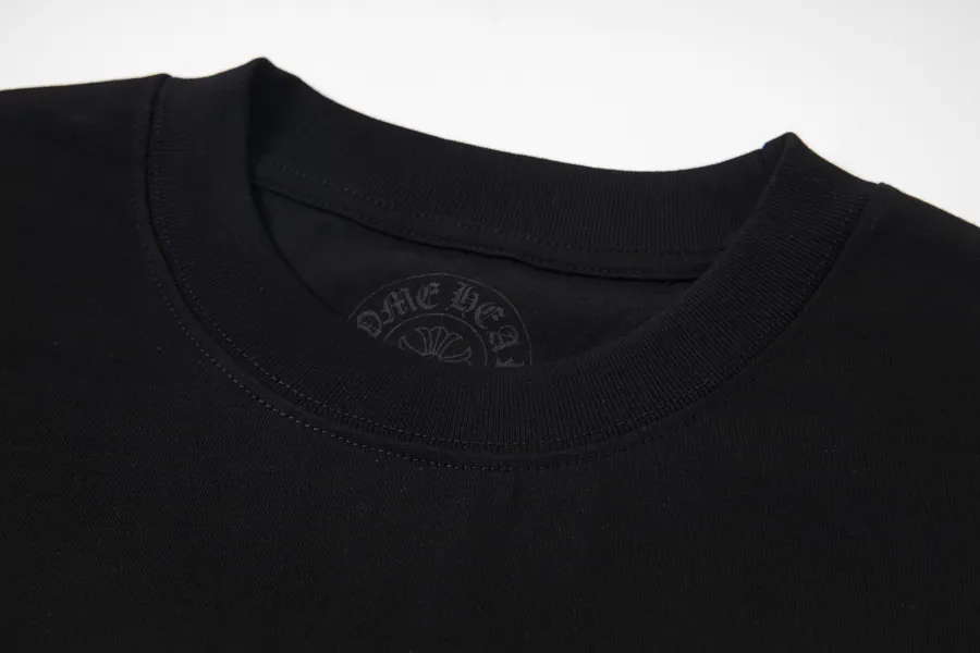 Come Hearts New Logo Embroidery Casual Round Neck Short Sleeve T Shirt