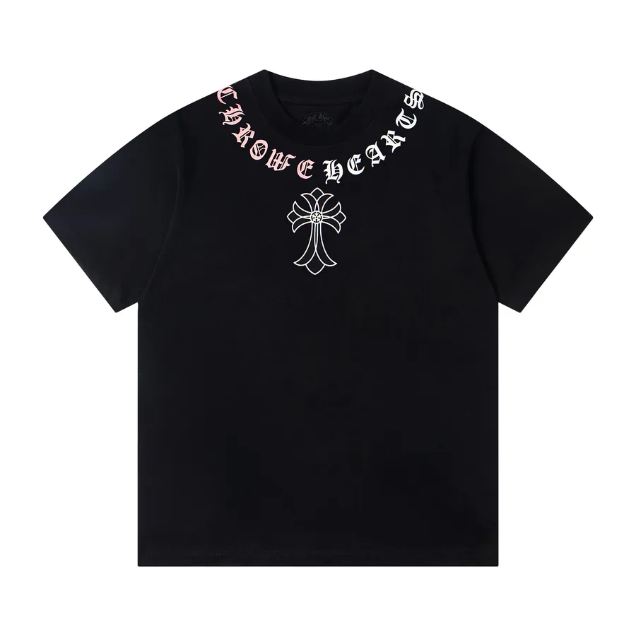 Come Hearts Logo Print Oversized Round Neck T Shirt