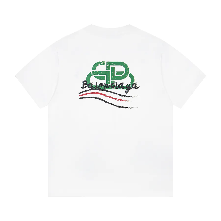 BALENCIAGA Paris 25ss Oversize Classic Print T Shirt