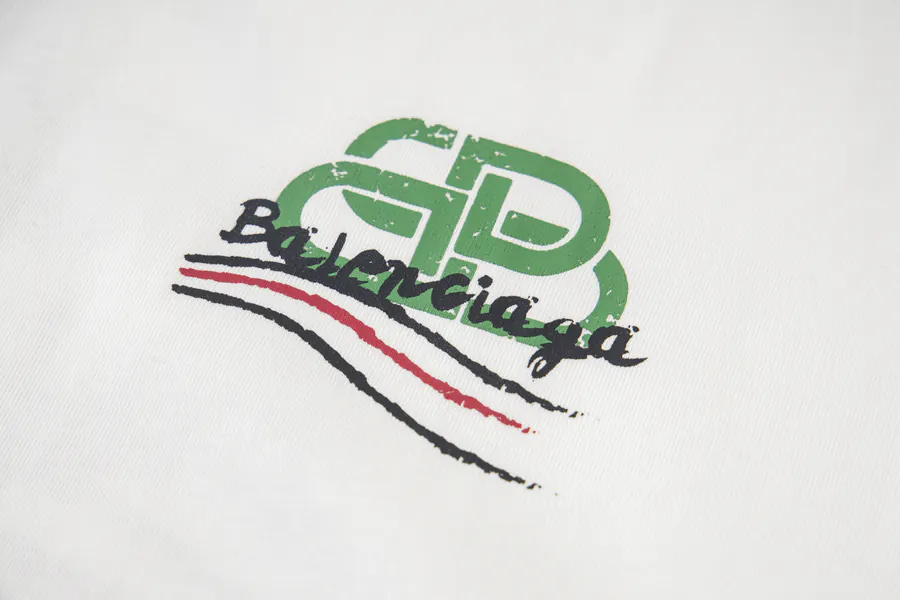 BALENCIAGA Paris 25ss Oversize Classic Print T Shirt